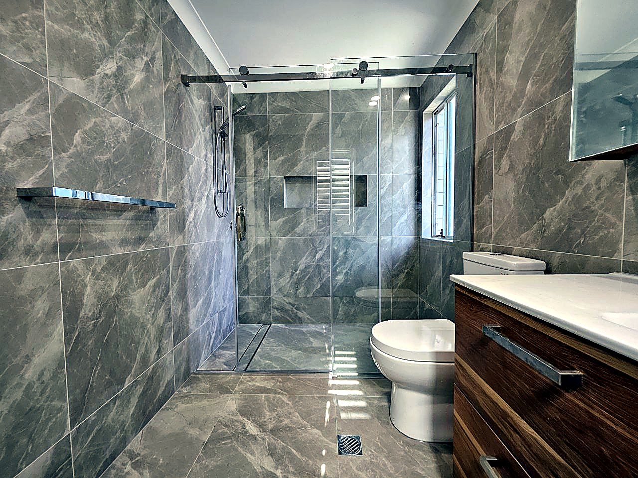 Marble bathroom renovation