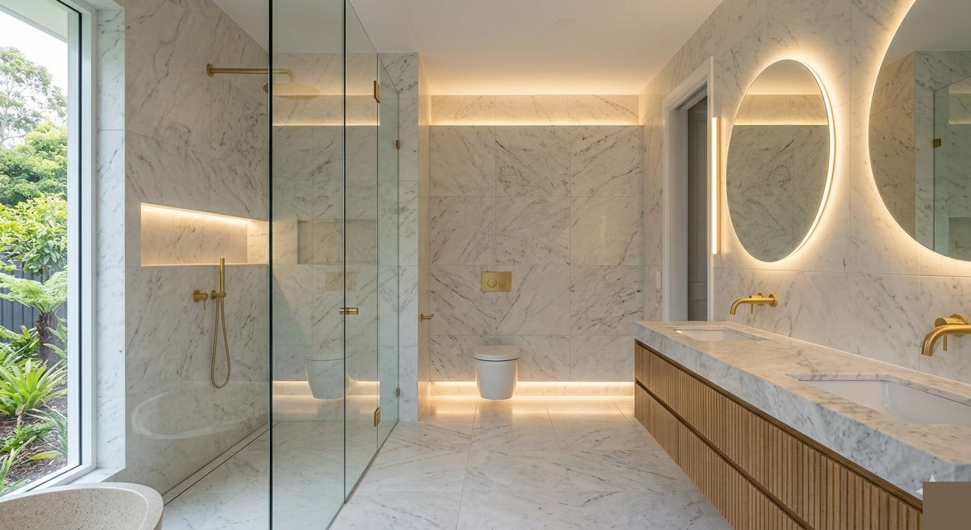 Luxury marble ensuite